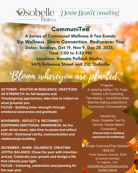 CommuniTea A Series of Communal Wellness & Tea Events December 28, 2025