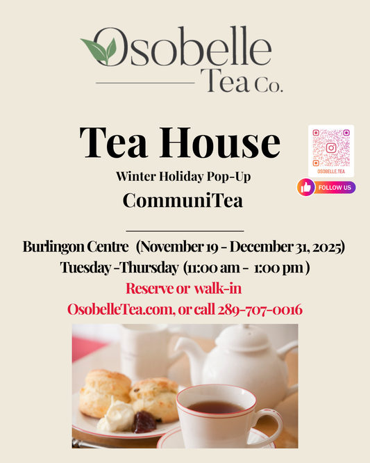 CommuniTea Experience (Booking required, walk-in as available)  Price $29.50 per person