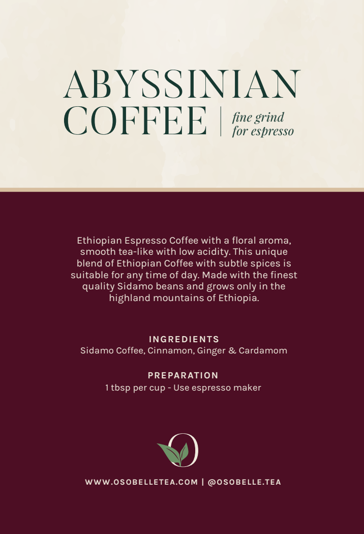 Abyssinian Coffee | Fine Grind for Espresso